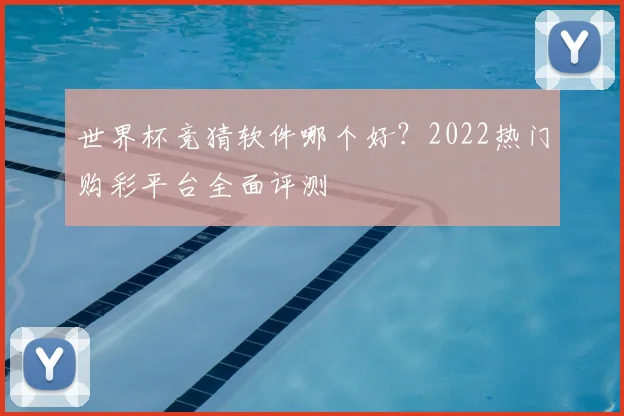 世界杯竞猜软件哪个好？2022热门购彩平台全面评测